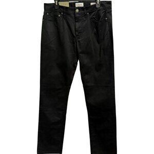 Mens Slim Fit Jeans Goodfellow & Co Ebony Black 34 x 32 Flat Front 5 Pocket NEW